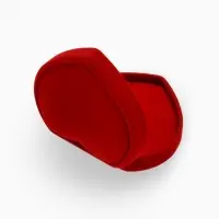 Футляр под набор украшений &laquo;Сердце&raquo;, бархатный, 9&times;8.5 см, красный