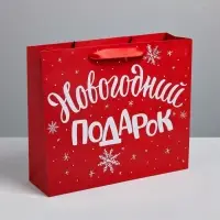 Пакет подарочный &laquo;Новогодний подарок&raquo;, ML 23&times;27&times;11.5 см