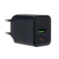 Переходник сетевого зарядного устройства на Type-C PD30W + USB QC3.0  CS84A HOCO черный