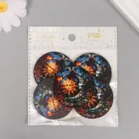 Декор для творчества дерево "Месяц и солнце" 4,6х4,6х0,3 см Декор для творчества дерево "Месяц и солнце" 4,6х4,6х0,3 см