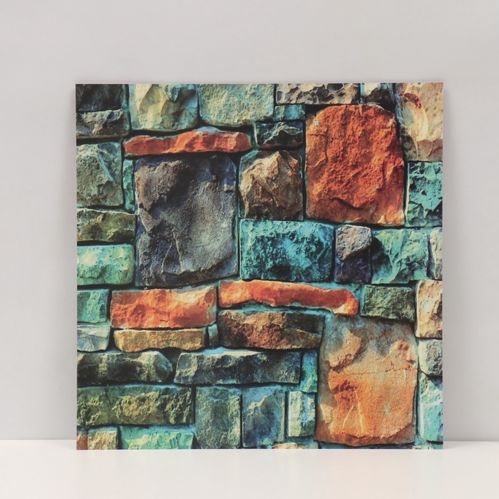 Фотофон двусторонний картон плотность 350 гр Фотофон двусторонний картон плотность 350 гр "Каменная кладка" 50х50 см