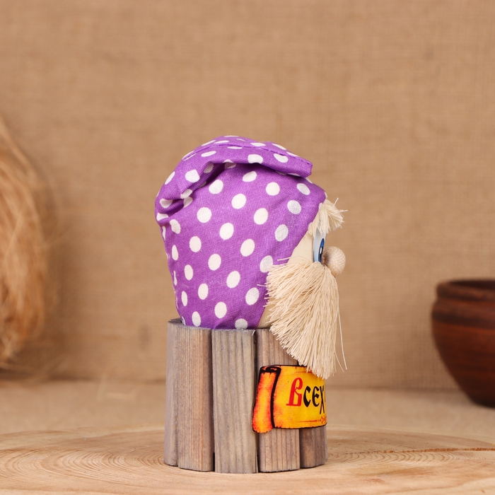 Домовой Счастливчик Домовой Счастливчик "Всех Благ", на бочке, 14х8х8 см