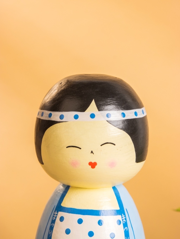 Деревянная кукла кокеши Деревянная кукла кокеши "Анеко" 9х9х21 см