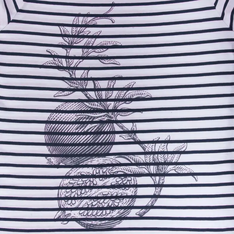 Футболка женская Grand Granat, белая с синим, размер XS