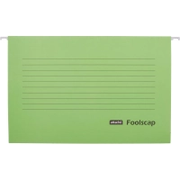 Папка подвесная Attache Foolscap, картон зеленый, до 200л., 5шт/уп