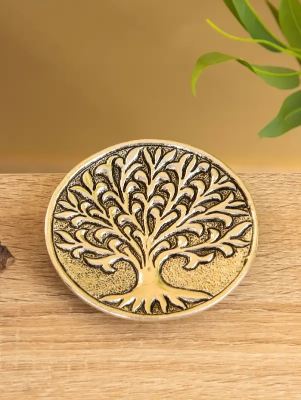 Подставка под благовония  Подставка под благовония "Священное дерево" алюминий 10,5 см