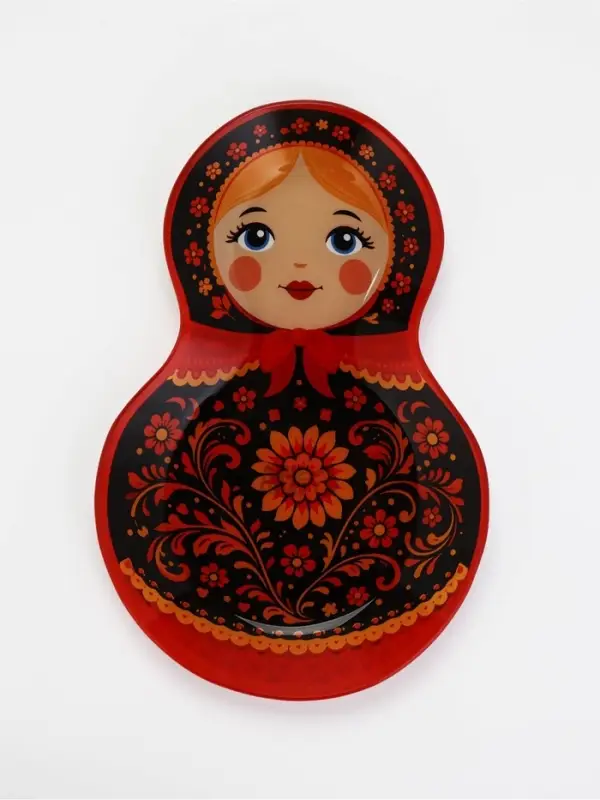 Тарелка в форме матрёшки &laquo;Классика&raquo;, 14,5x22 см