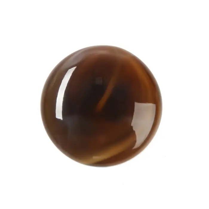 Ручка-кнопка CAPPIO, d=33 мм, акрил, цвет коричневый Ручка-кнопка CAPPIO, d=33 мм, акрил, цвет коричневый