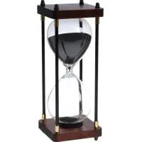 Часы песочные &laquo;Бесконечность&raquo;, на 30 минут, 25&times;9.5 см, чёрный песок