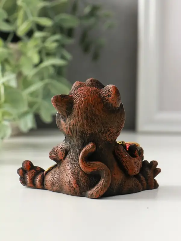 Фигурка полистоун &laquo;Кот на рыбалке&raquo;, 10 см