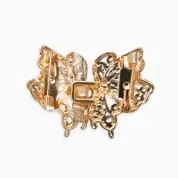 Зажим для кардигана "Ажур" бабоччка, цвет золото Зажим для кардигана "Ажур" бабоччка, цвет золото