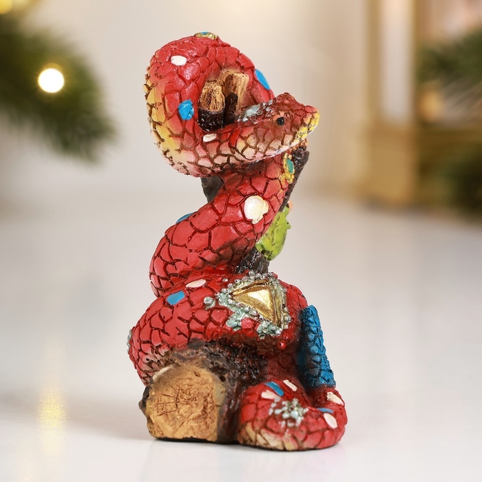 Фигура Фигура "Змея-мозаика" 5х5х9см, цветная