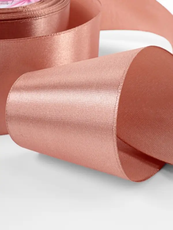Лента атласная, 50 мм, 23&plusmn;1 м, бежевая