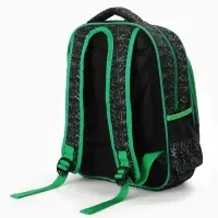 Рюкзак школьный для мальчика, эргономичная спинка, с пеналом, 30&times;12&times;36 см, чёрный