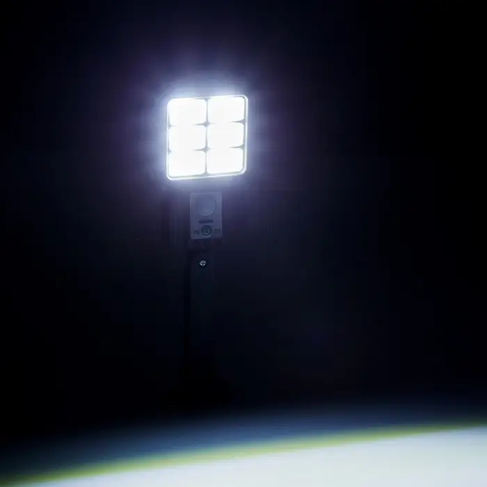 Светильник светодиодный, уличный, аккумуляторный, настенный, 48 диодов, 3 режима