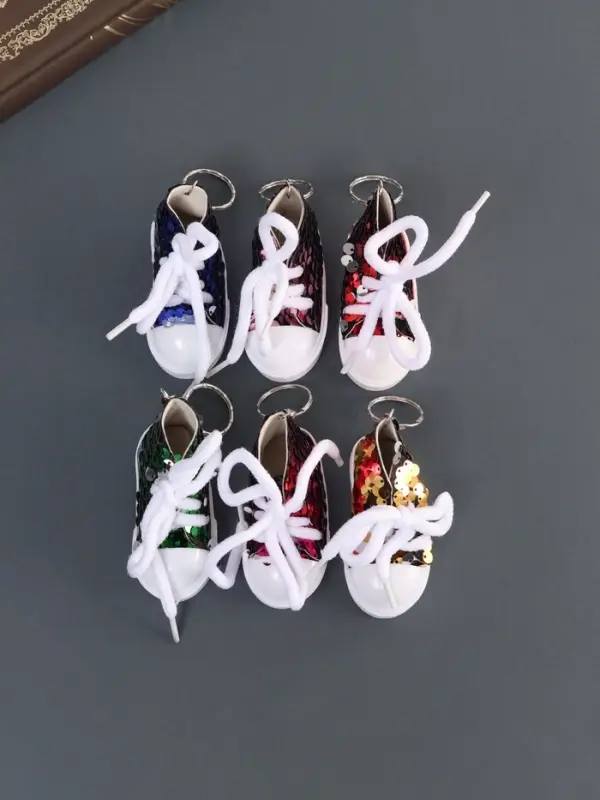 Брелок для ключей на кольце &laquo;Кедик&raquo;, текстиль, пайетки, 3.4&times;7.3&times;4.5 см, МИКС