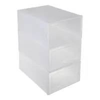 Контейнеры для обуви тм VETTA, пластик, размер одного контейнера 33x23x14см, 3шт