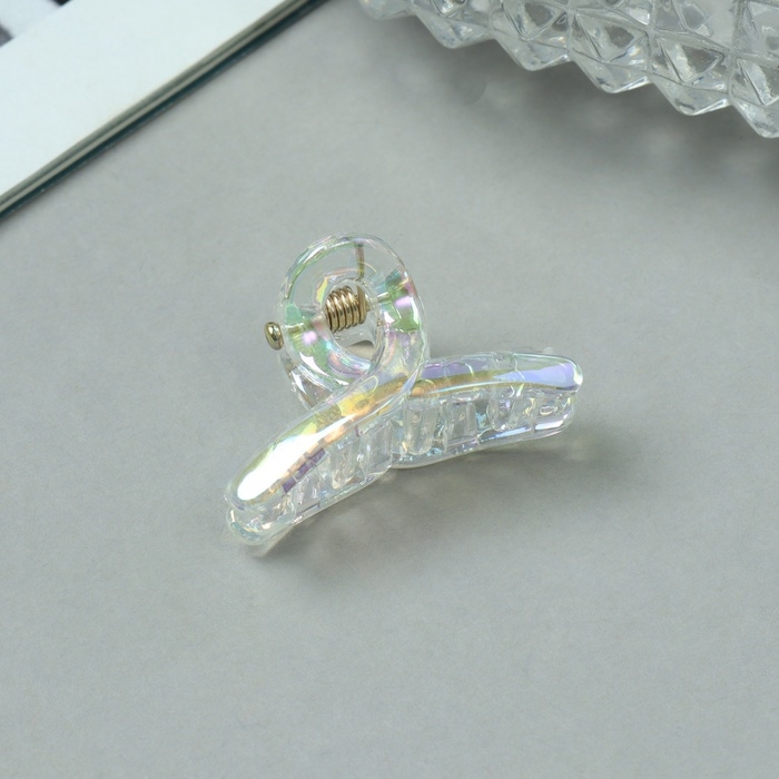 Краб для волос  Краб для волос "Аванти" (набор 6 шт) петля, 3 см, прозрачный