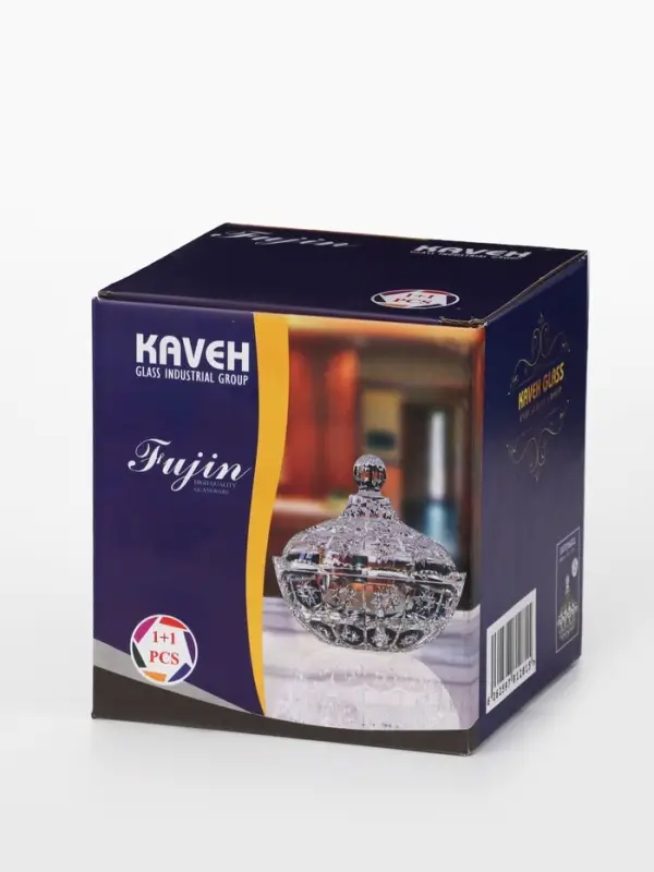 Сахарница FUJIN, 300 мл, стекло, прозрачная