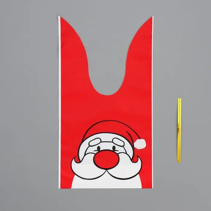 Мешок подарочный с ушками «Дедушка Мороз», 12 х 11.5 см Мешок подарочный с ушками «Дедушка Мороз», 12 х 11.5 см