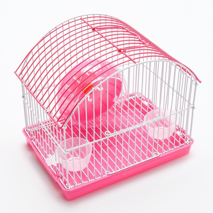 Клетка для грызунов укомплектованная RT-2c, 23 х 16,5 х 20 см, розовая Клетка для грызунов укомплектованная RT-2c, 23 х 16,5 х 20 см, розовая