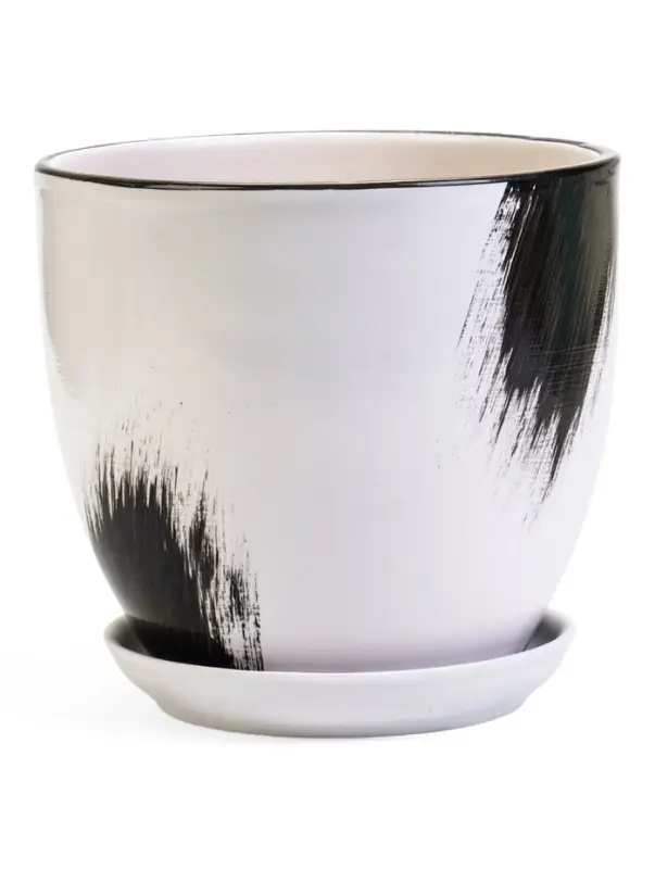 Горшок цветочный поддоном  2,5 л,  керамика, Штрих (М)