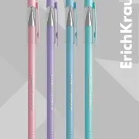 Ручка шариковая ErichKrause ULTRA-20 Stick Pastel, Super Glide, узел 0.7 мм, синяя