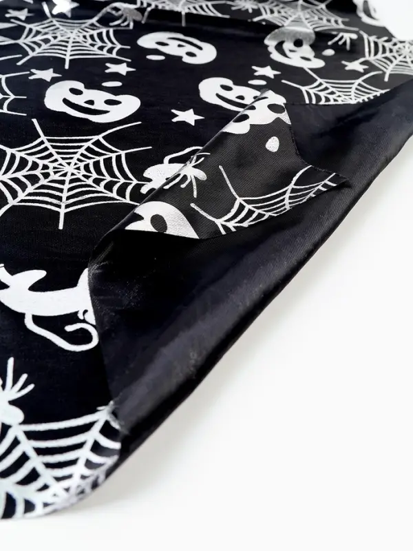 Скатерть тканевая на хэллоуин &laquo;Серебряная паутина&raquo;, 200&times;140