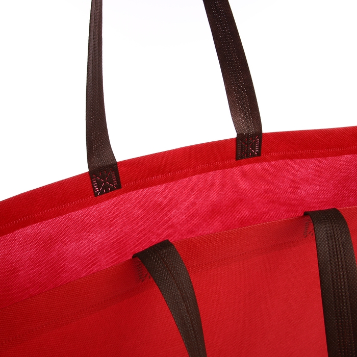 Сумка пляжная без застёжки, цвет красный Сумка пляжная без застёжки, цвет красный