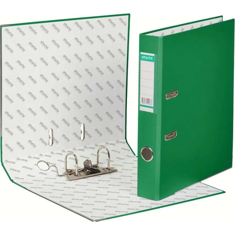 Папка-регистратор ECONOMY PLUS 50мм,зел,ПБП1,карм.кор,мет.уг