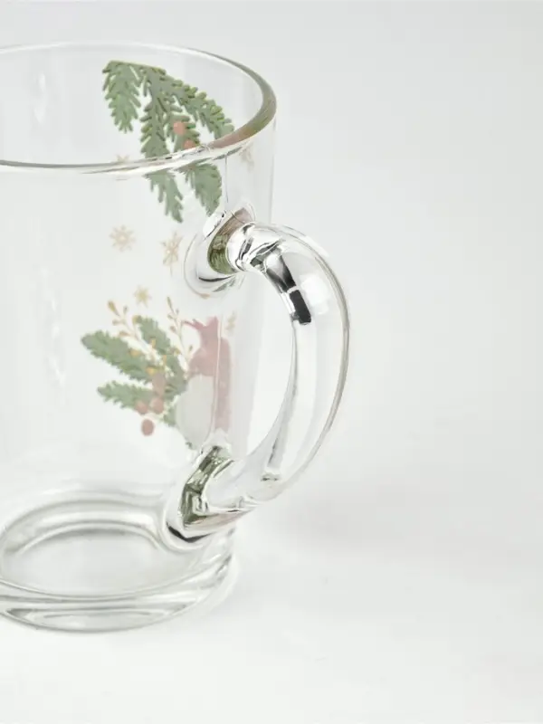 Кружка новогодняя стеклянная &laquo;Новогодний гранат&raquo;, 300 мл