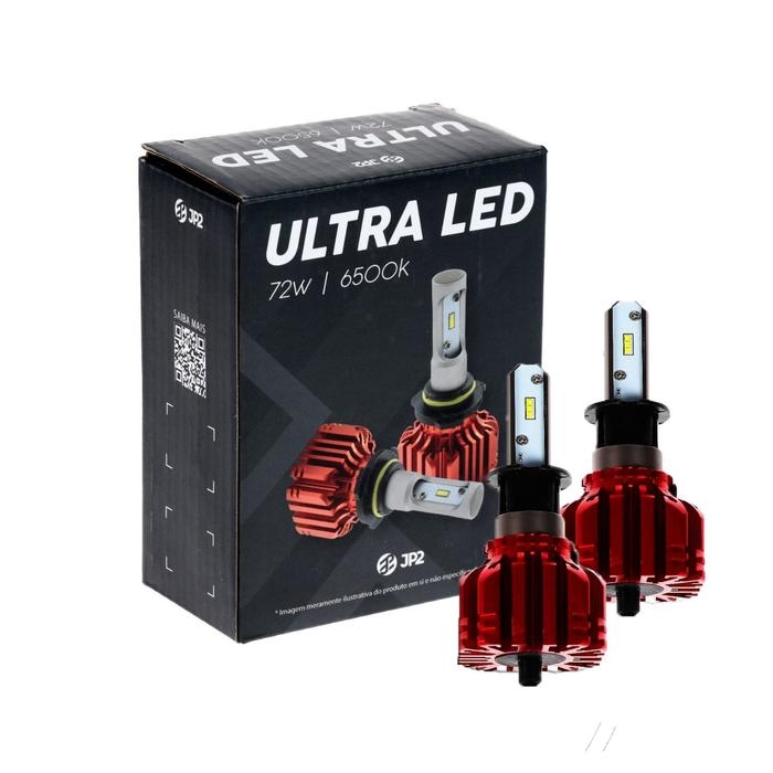 Автолампа светодиодная Н3, 72 Вт, 5000 Лм, 6500 К, IP65, набор 2 шт Автолампа светодиодная Н3, 72 Вт, 5000 Лм, 6500 К, IP65, набор 2 шт