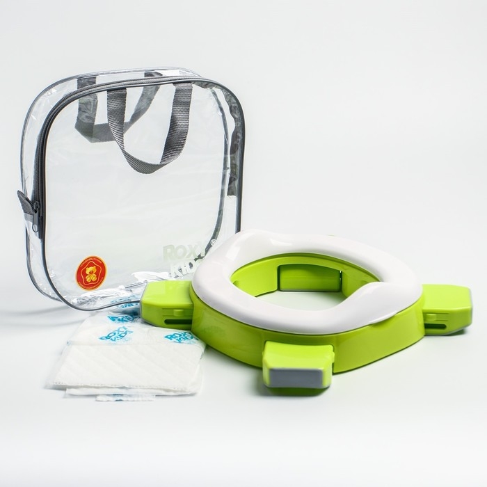 Дорожный горшок HandyPotty в фирменной сумке, цвет лайм Дорожный горшок HandyPotty в фирменной сумке, цвет лайм
