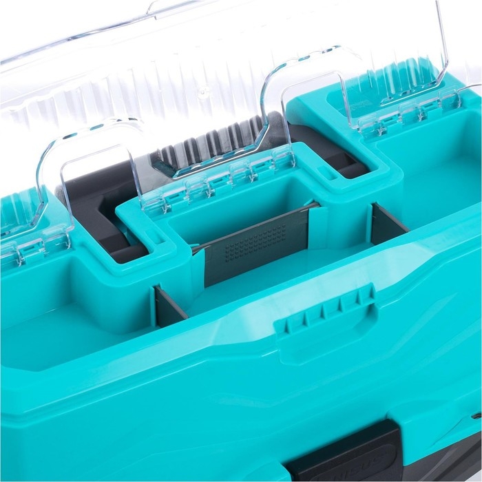 Ящик рыболовный Tackle Box трёхполочный NISUS, бирюзовый Ящик рыболовный Tackle Box трёхполочный NISUS, бирюзовый