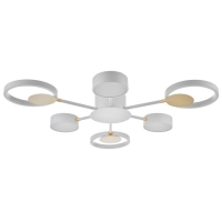 Люстра с ПДУ 2301/6WT LED 120Вт 3000-6000К белый 75х75х8 см BayerLux