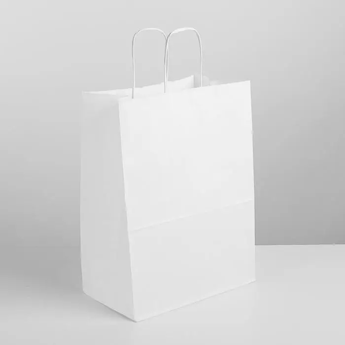 Пакет крафт без печати, круглая ручка 26×15×35 см Пакет крафт без печати, круглая ручка 26×15×35 см