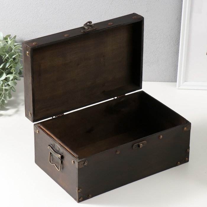 Шкатулка сундук дерево  Шкатулка сундук дерево "Нестор" 30х18х14 см