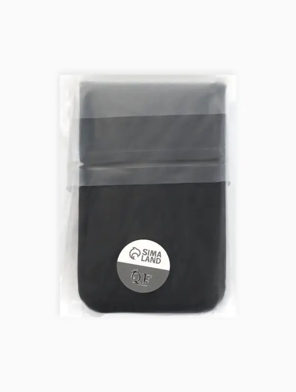 Набор маникюрный, 6 предметов, в футляре на молнии, чёрный