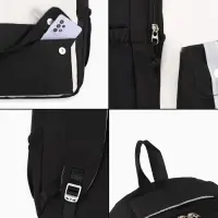 Рюкзак школьный, с пеналом, 2 отделения, 3 кармана, 31&times;14&times;44 см, чёрный