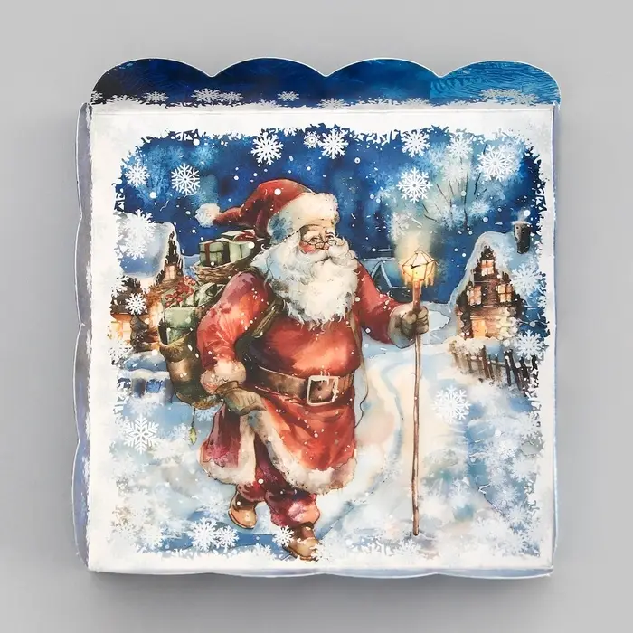 Коробка для печенья, Волшебного Нового года!", 12×12×3 см, Новый год