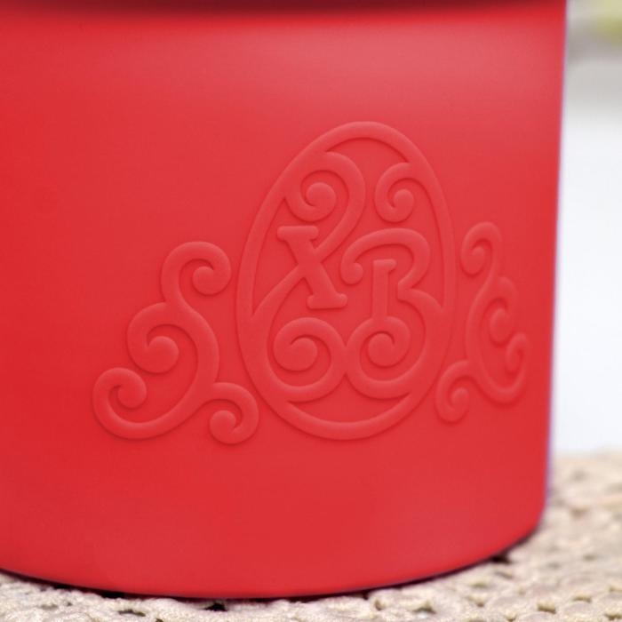 Набор силиконовых форм для выпечки на пасху «ХВ» красные, 3 шт.