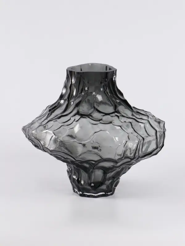 Ваза &laquo;Джино&raquo;, 21&times;25 см, стекло, чёрная