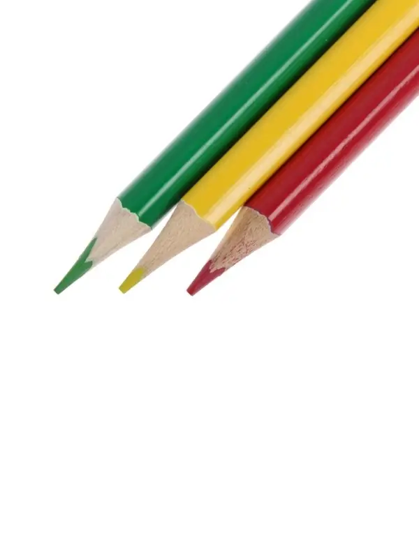 Карандаши Calligrata, цветные, двусторонние, 24 цвета, 12 шт., трёхгранные, деревянные