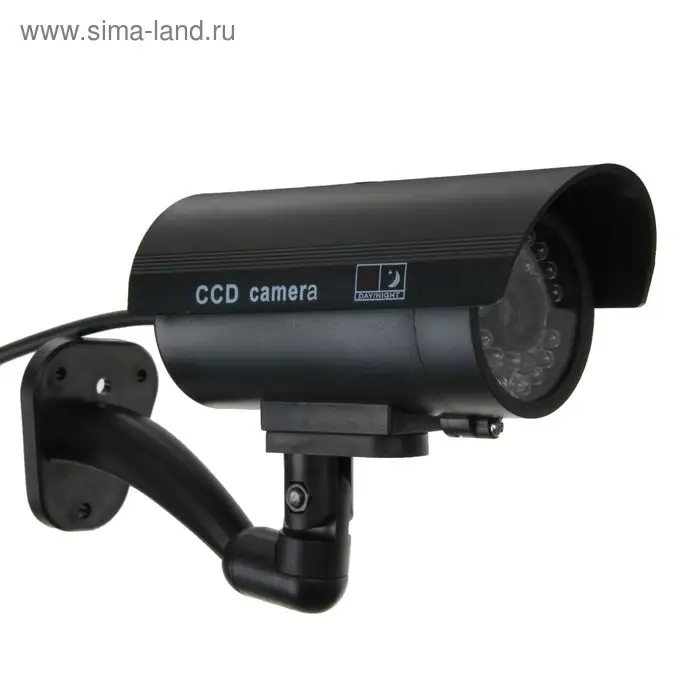 Муляж уличной видеокамеры Luazon VM-5, с индикатором, 2xАА (не в комплекте), чёрный