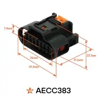 Разъём 7 pin без проводов для катушки зажигания Chevrolet Cruze, Lacetti, Opel Astra, Mokka