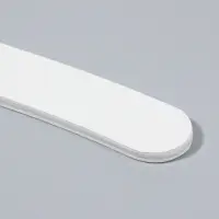 Пилка для ногтей, бумеранг, 200/240 грит, 18 см, белая