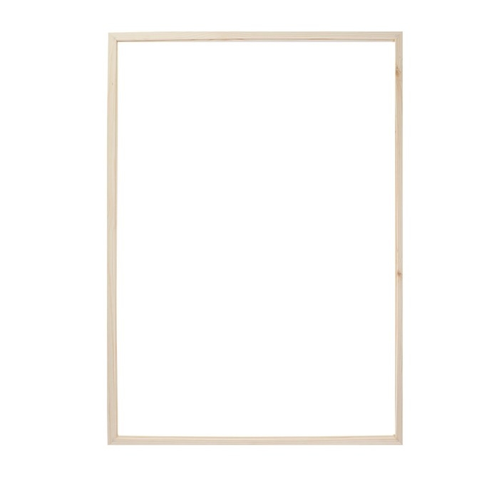 Рама для картин (зеркал) 70 х 100 х 2,6 см, дерево, Berta, белая Рама для картин (зеркал) 70 х 100 х 2,6 см, дерево, Berta, белая