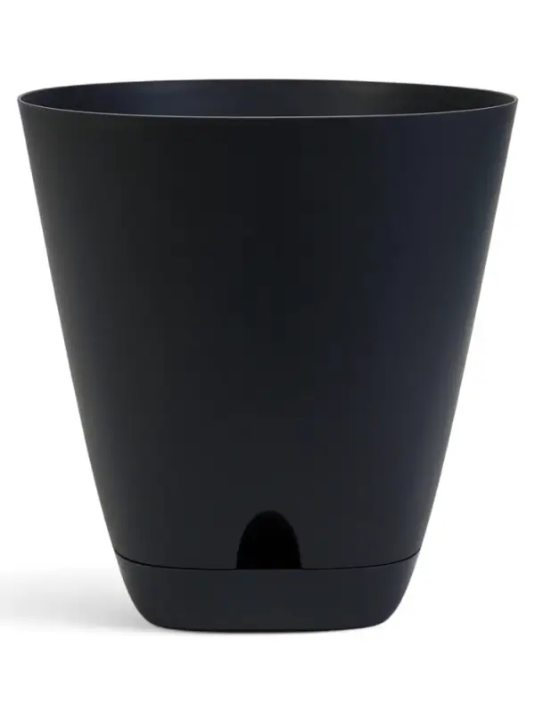 Кашпо с прикорневым поливом 15 л D-29,5см, H-31см графит Кашпо с прикорневым поливом 15 л D-29,5см, H-31см графит "Гранд"