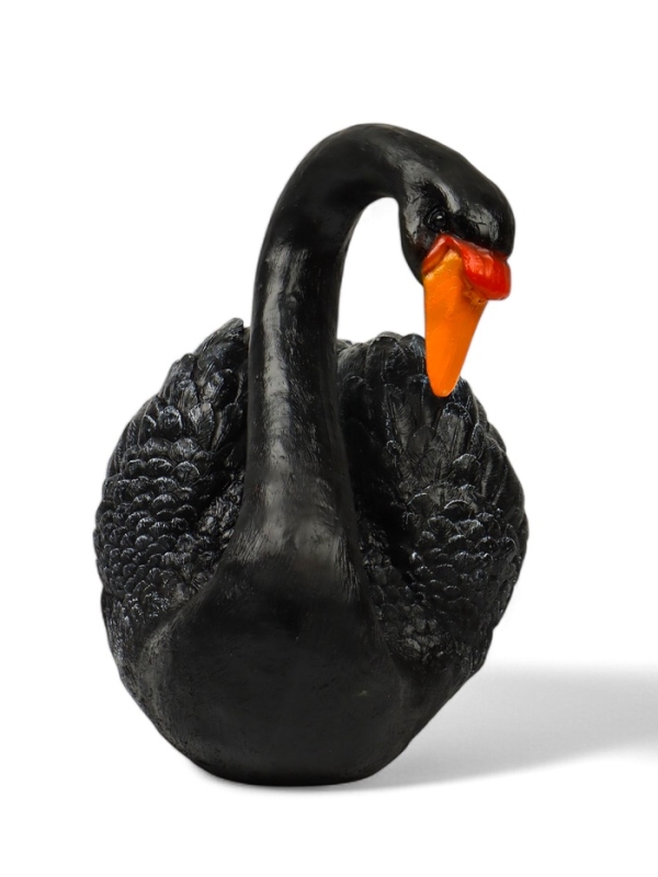 Садовая фигура из полистоуна «Лебедь», 34×25×40 см