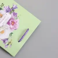 Пакет подарочный ламинированый "Счастья и гармонии" 11,5 х 14,5 х 6,5 см